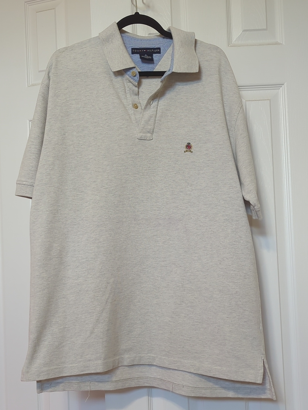 Tommy Hilfiger Heather Gray Polo Shirt XL